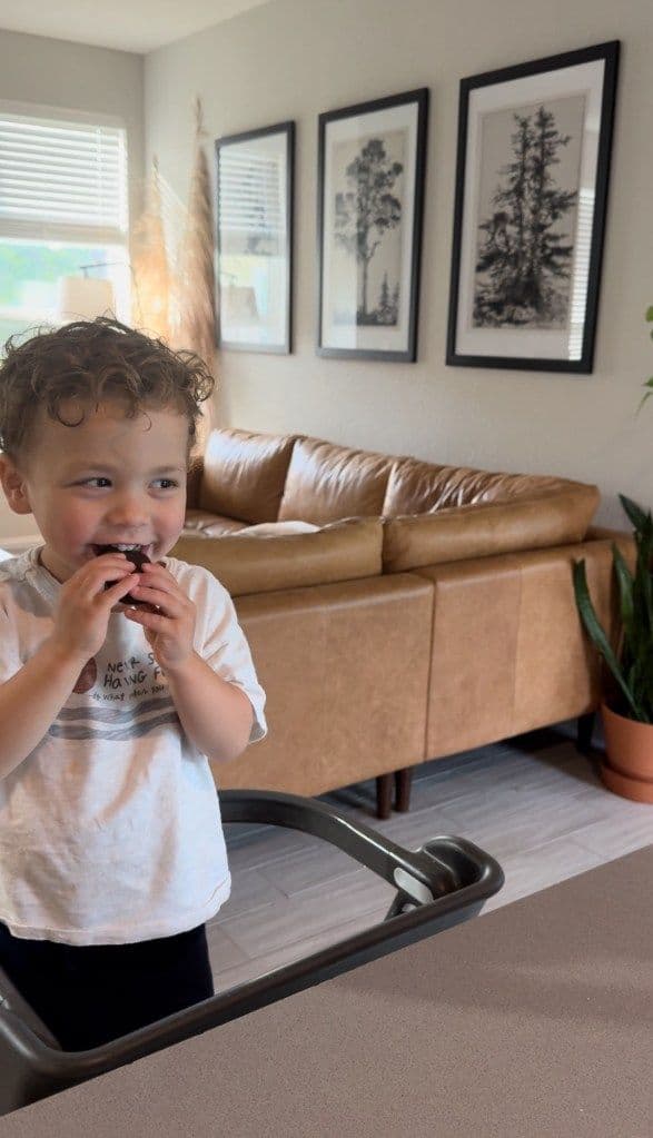 Toddler Friendly Peanut Butter Chocolate Easter Egg