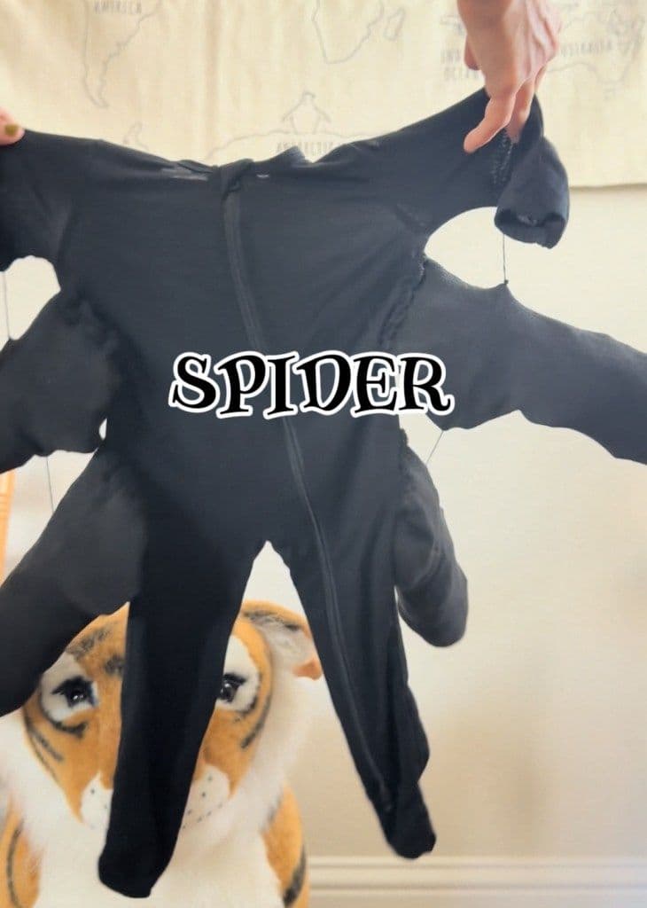 DIY Halloween Baby Spider Costume