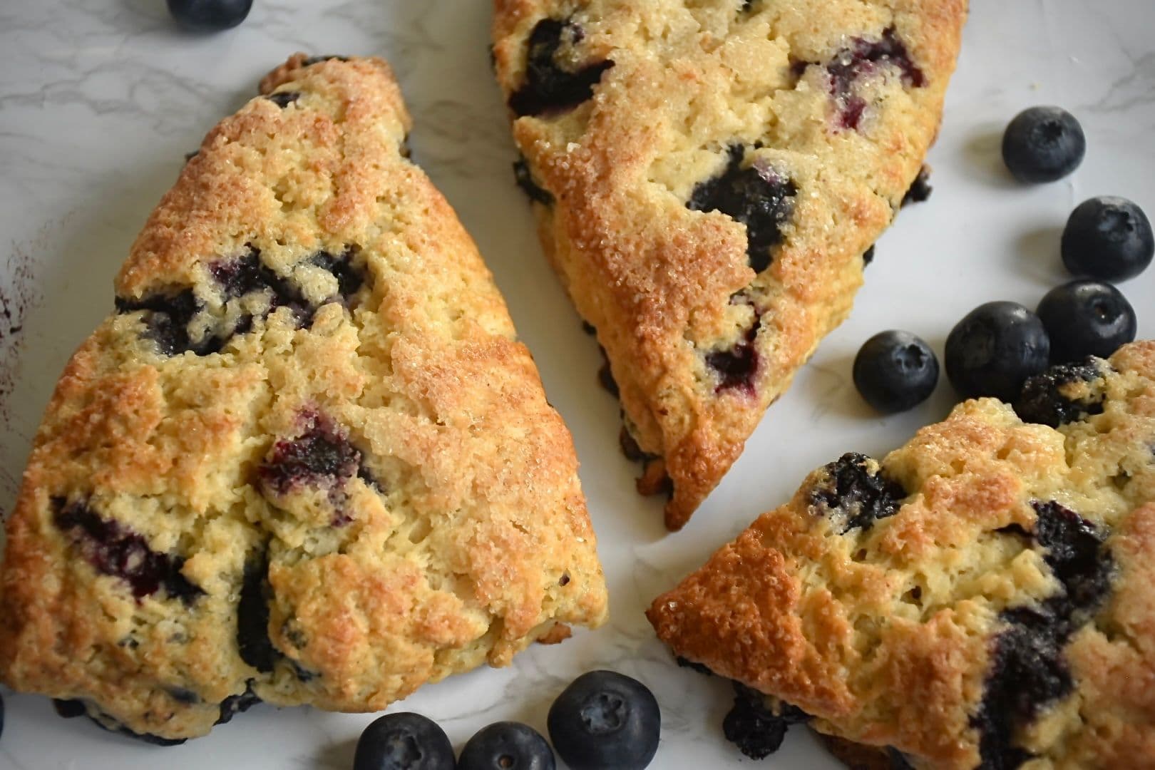 Sourdough Discard Blueberry Scones (Flaky, Buttery, and Easier Than They Look)