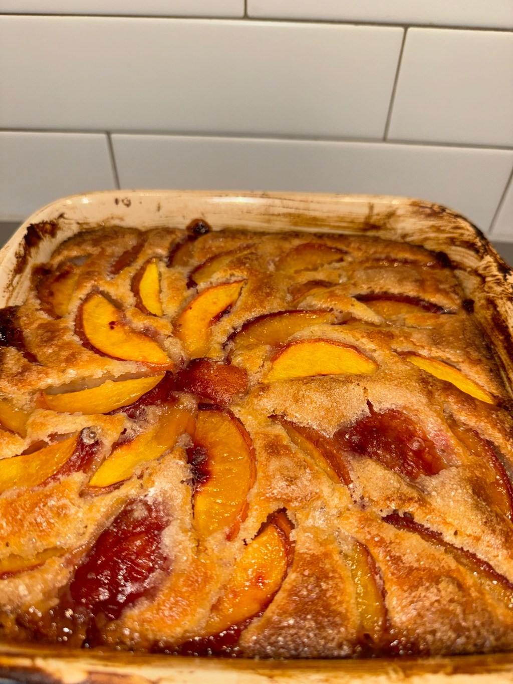 Easy Sourdough Peach&nbsp;Cobbler